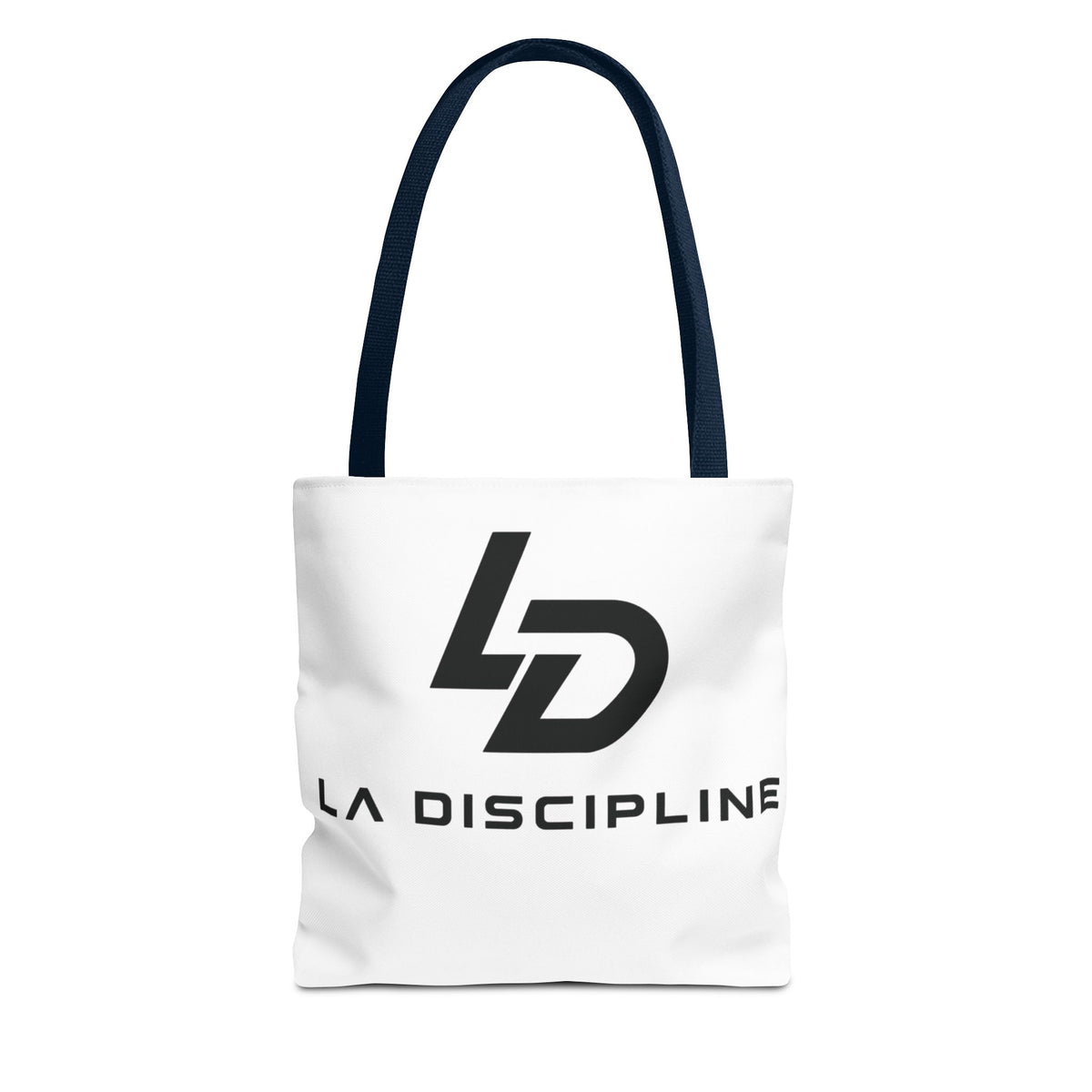 La Discipline Logo Tote Bag – Minimalist Gym & Everyday Carry Printify