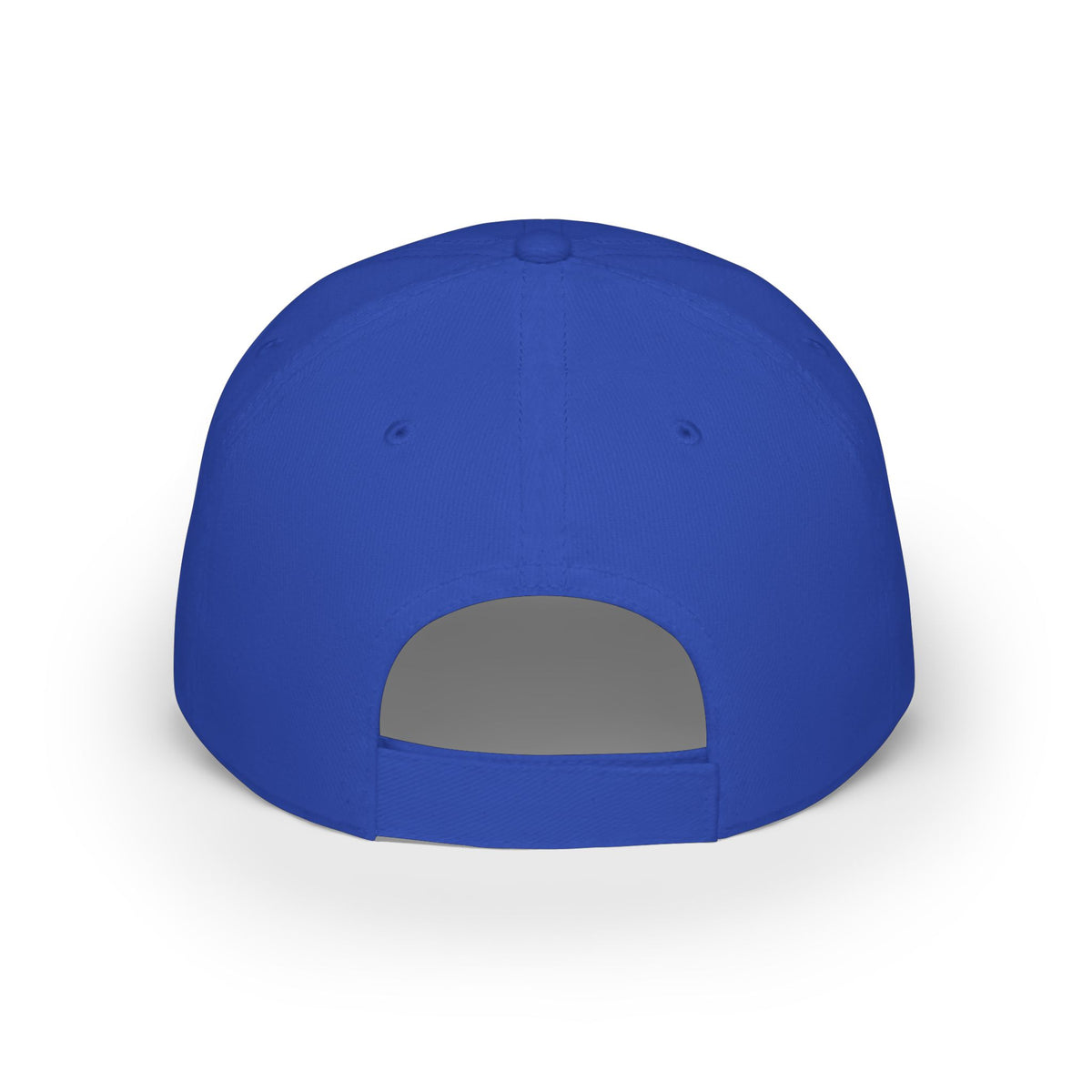LD Embroidered Low Profile Baseball Cap — Red Minimalist Logo Hat Printify