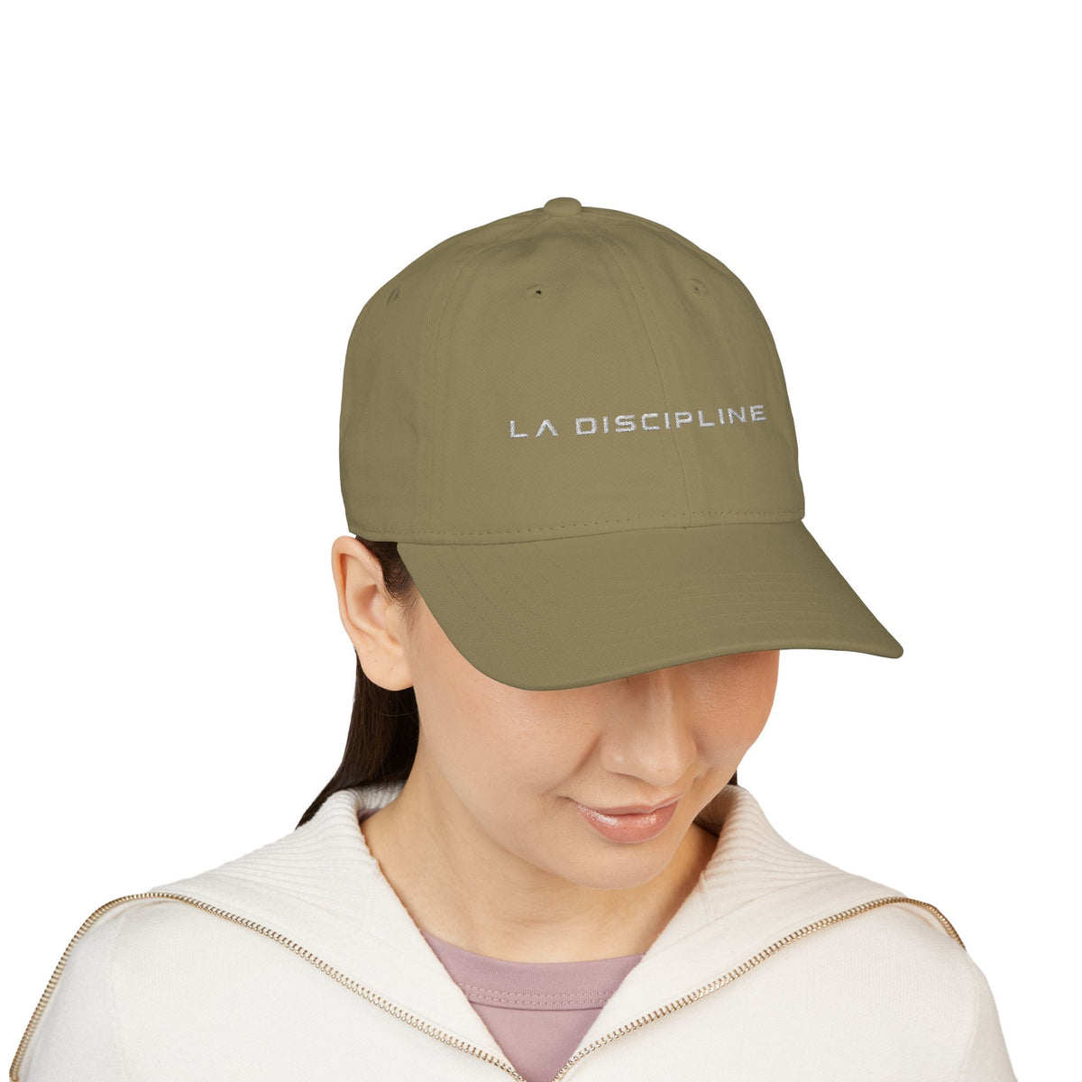 LA Dreamer Embroidered Baseball Cap – Organic Cotton, Minimal Logo Printify