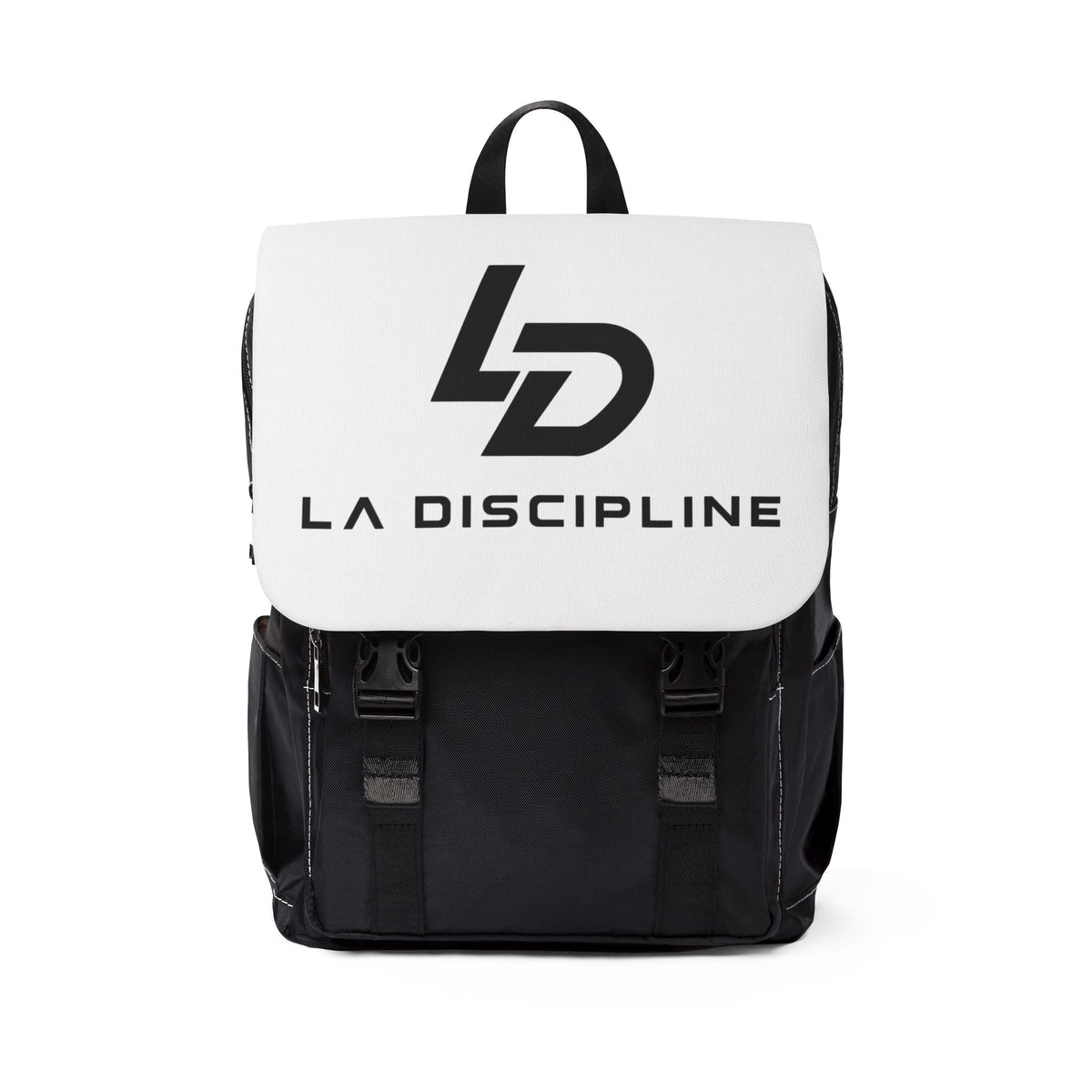 La Discipline Logo Shoulder Backpack - Casual Canvas Daypack Printify