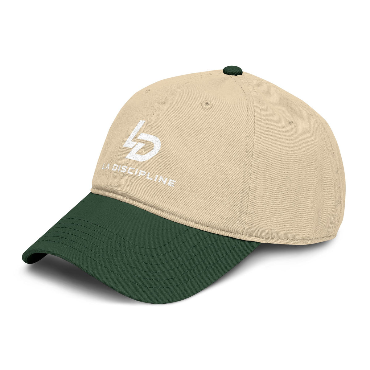 LA Discipline Embroidered Baseball Cap — Washed Cotton Dad Hat Printify