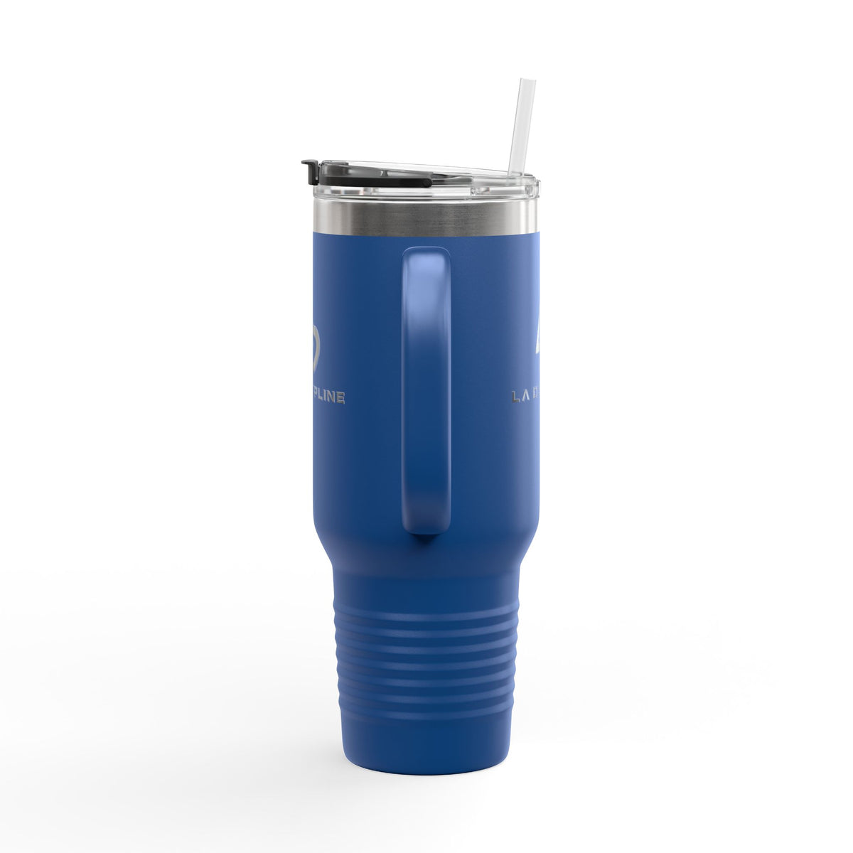 La Discipline 40oz Insulated Travel Mug – Large Stainless Steel Tumbler with Straw & Handle Printify