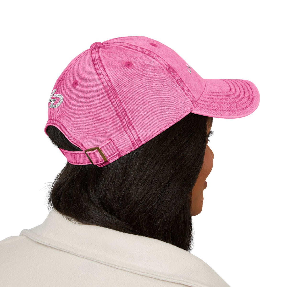 La Discipline Vintage Embroidered Cap — Washed Red Baseball Hat Printify