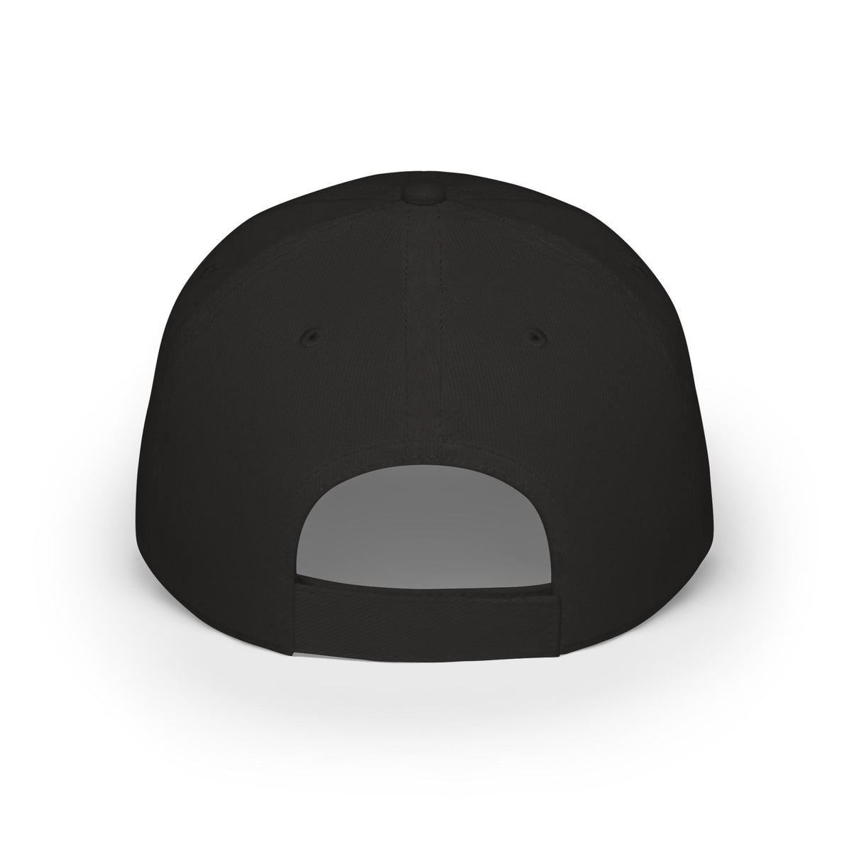 LD Embroidered Low Profile Baseball Cap — Red Minimalist Logo Hat Printify