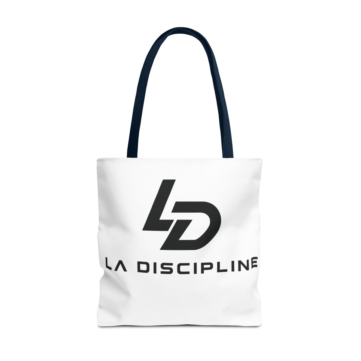 La Discipline Logo Tote Bag – Minimalist Gym & Everyday Carry Printify