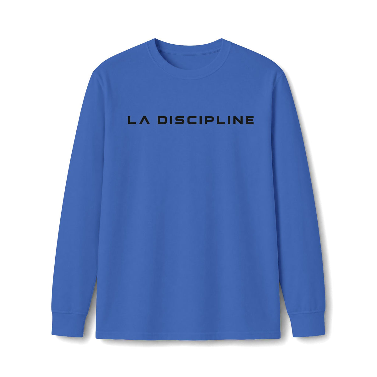 La Discipline Long Sleeve Tee — Minimal Logo Athletic Shirt Printify
