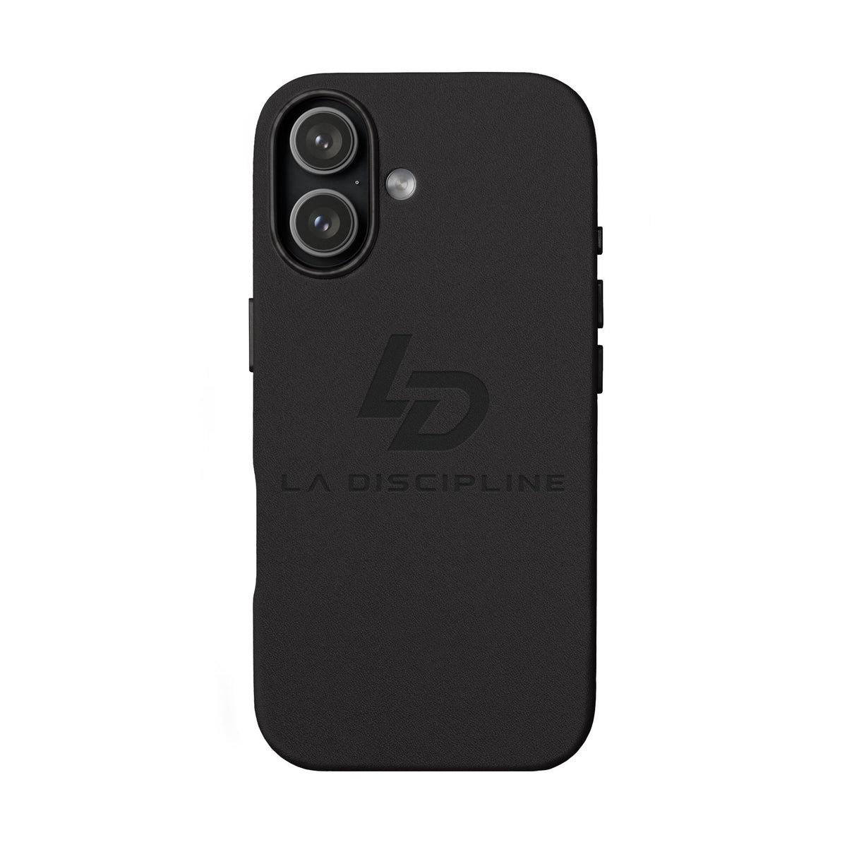 Engraved PU Leather Phone Case — Custom Logo Engraving, Sleek Protective Cover Printify