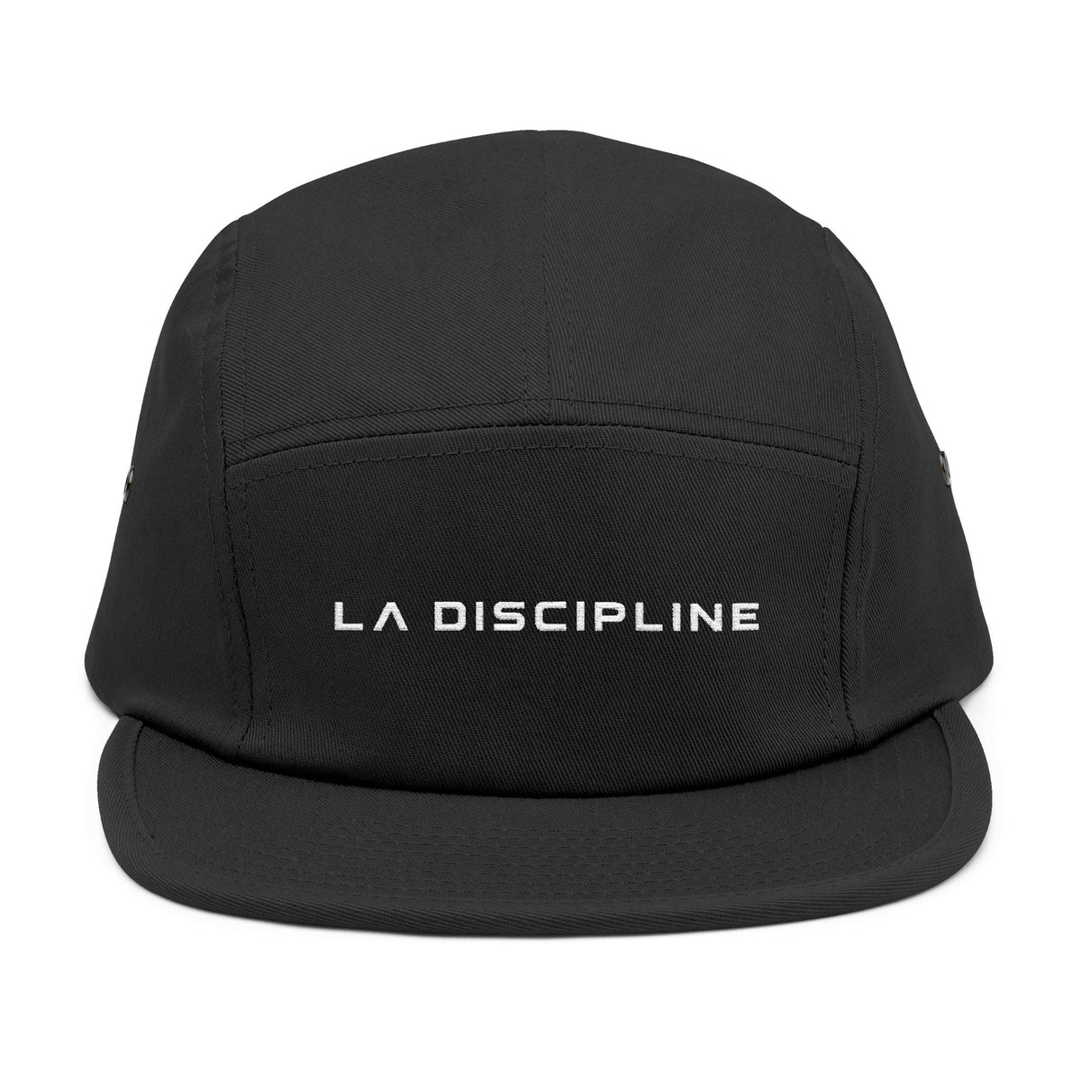 Embroidered 5-Panel Cap — "LA DISCIPLINE" Minimal Logo Printify