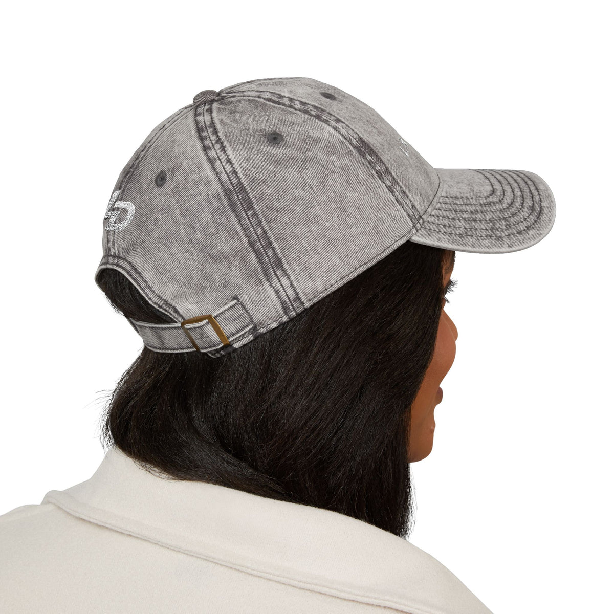 La Discipline Vintage Embroidered Cap — Washed Red Baseball Hat Printify