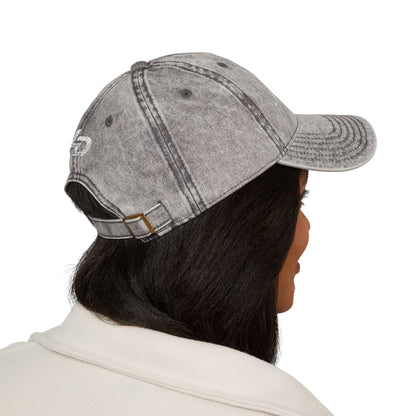 La Discipline Vintage Embroidered Cap — Washed Red Baseball Hat Printify