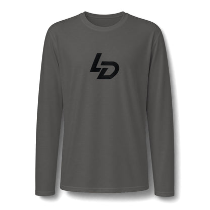 La Discipline Long Sleeve Tee — Minimal LD Logo Performance Shirt Printify