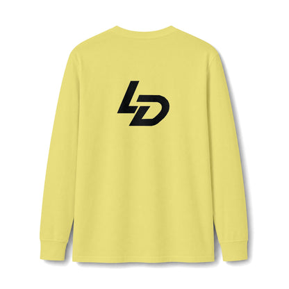 La Discipline Long Sleeve Tee — Minimal Logo Athletic Shirt Printify