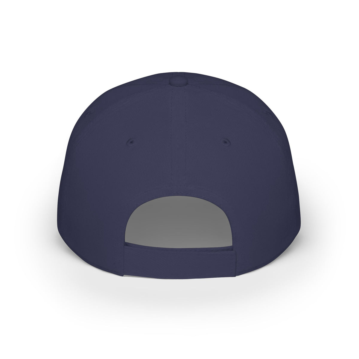 LD Embroidered Low Profile Baseball Cap — Red Minimalist Logo Hat Printify