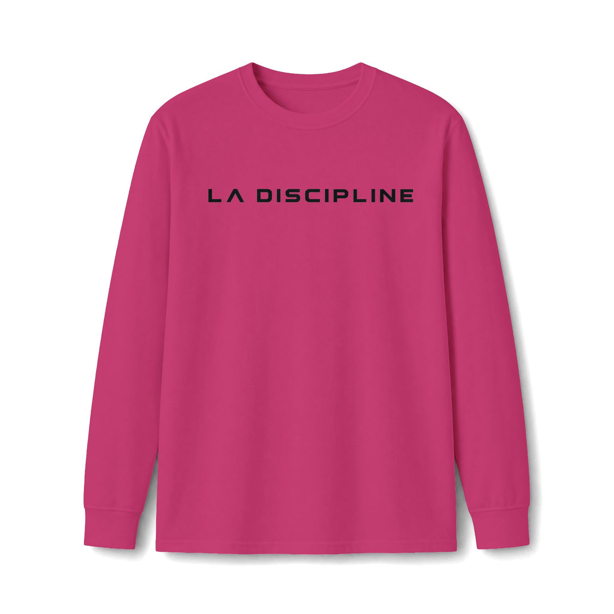 La Discipline Long Sleeve Tee — Minimal Logo Athletic Shirt Printify