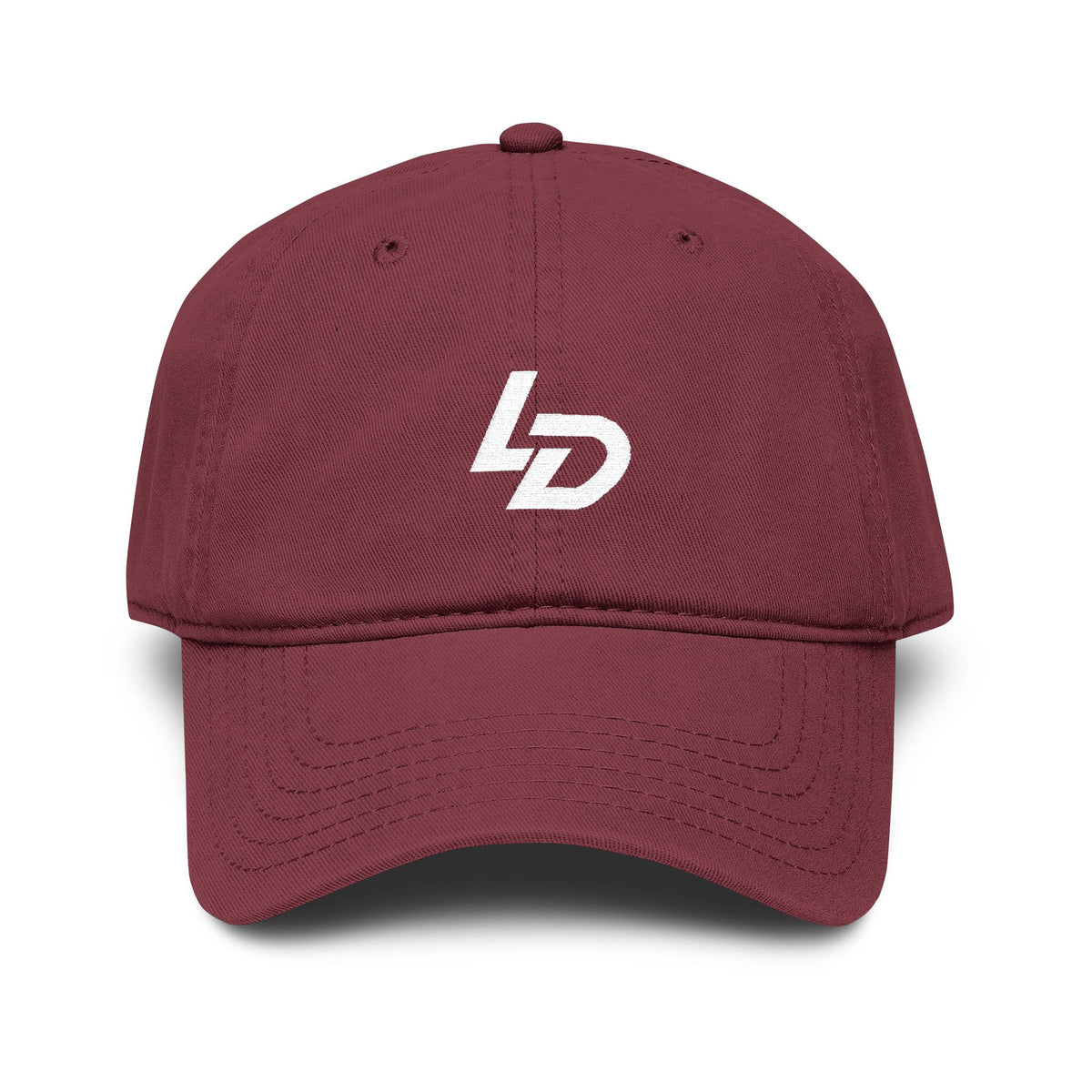 La Discipline Washed Baseball Cap – Minimal LD Logo Embroidered Hat Printify