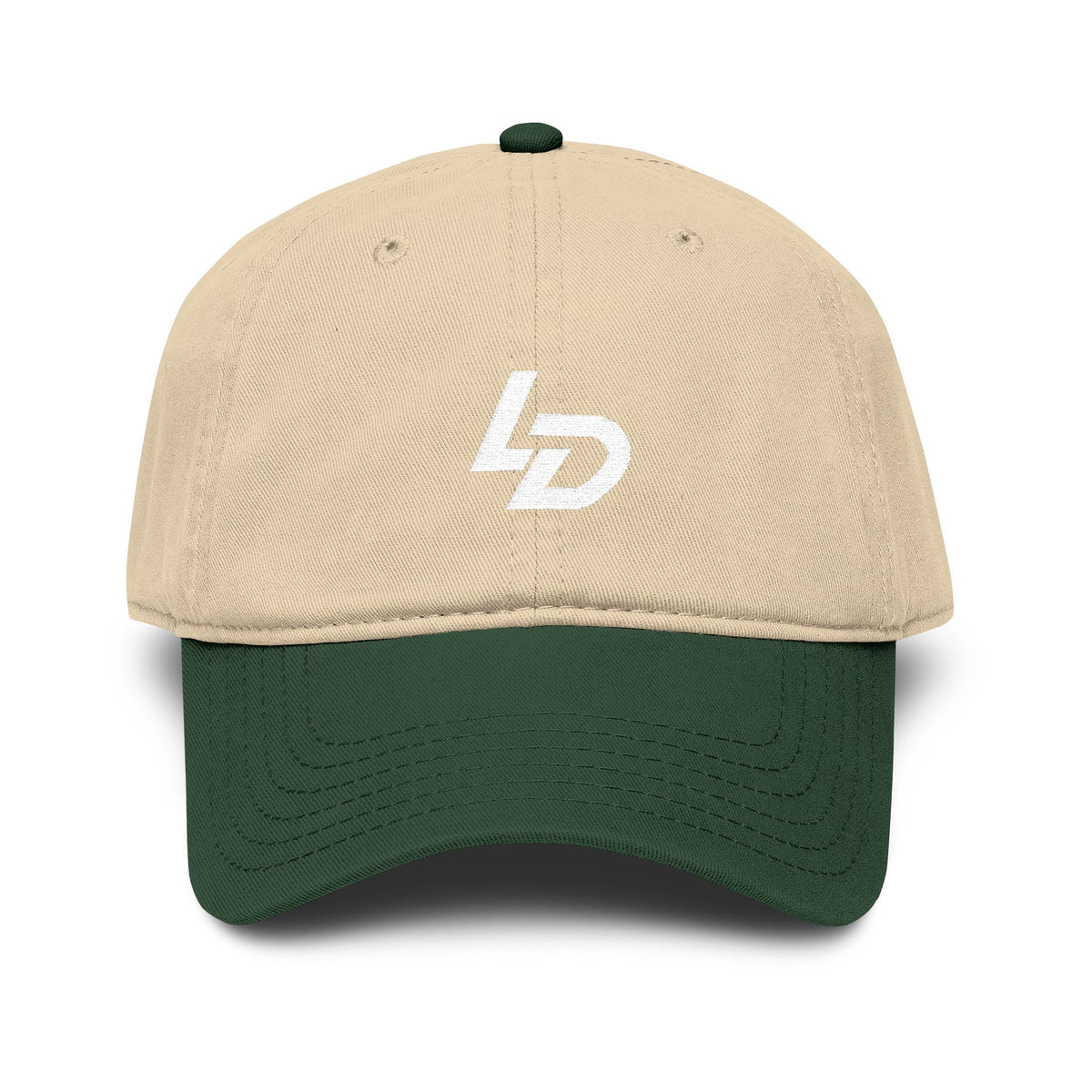 La Discipline Washed Baseball Cap – Minimal LD Logo Embroidered Hat Printify