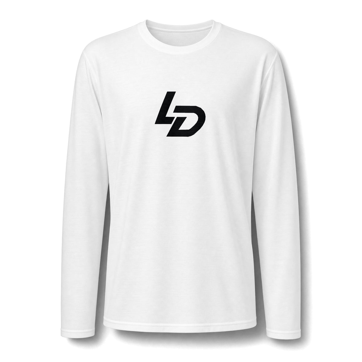 La Discipline Long Sleeve Tee — Minimal LD Logo Performance Shirt Printify