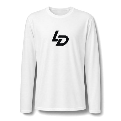 La Discipline Long Sleeve Tee — Minimal LD Logo Performance Shirt Printify