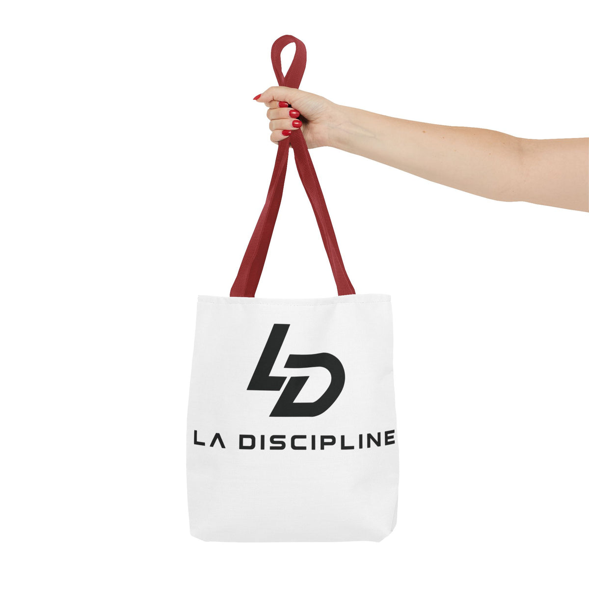 La Discipline Logo Tote Bag – Minimalist Gym &amp; Everyday Carry Printify