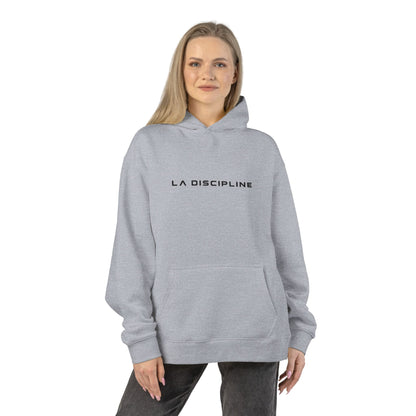 La Discipline Hoodie — Minimalist French Text Relaxed Pullover Printify