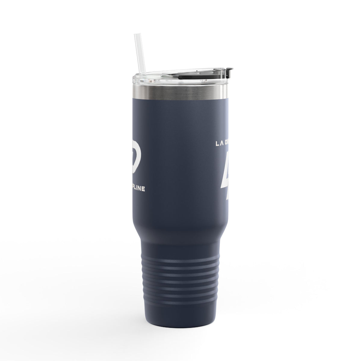 La Discipline 40oz Insulated Travel Mug — Large Stainless Steel Tumbler with Handle &amp; Straw Printify