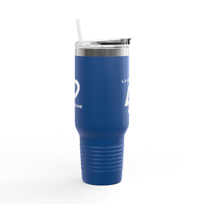 La Discipline 40oz Insulated Travel Mug — Large Stainless Steel Tumbler with Handle &amp; Straw Printify