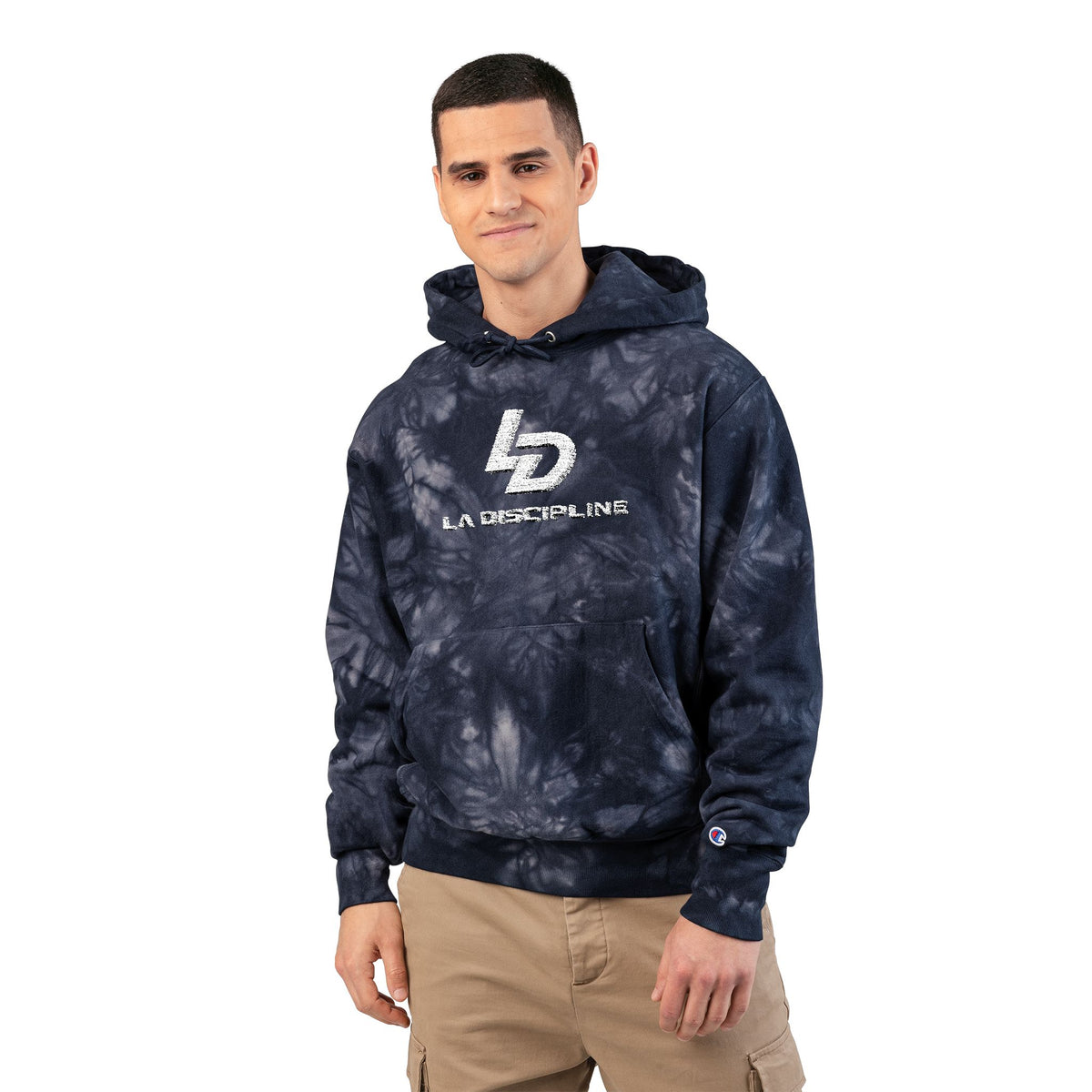 Unisex Champion Tie-Dye Hoodie (Embroidery) Printify