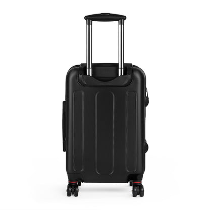 La Discipline Logo Carry-On Suitcase – Black Hard-Shell Travel Luggage Printify