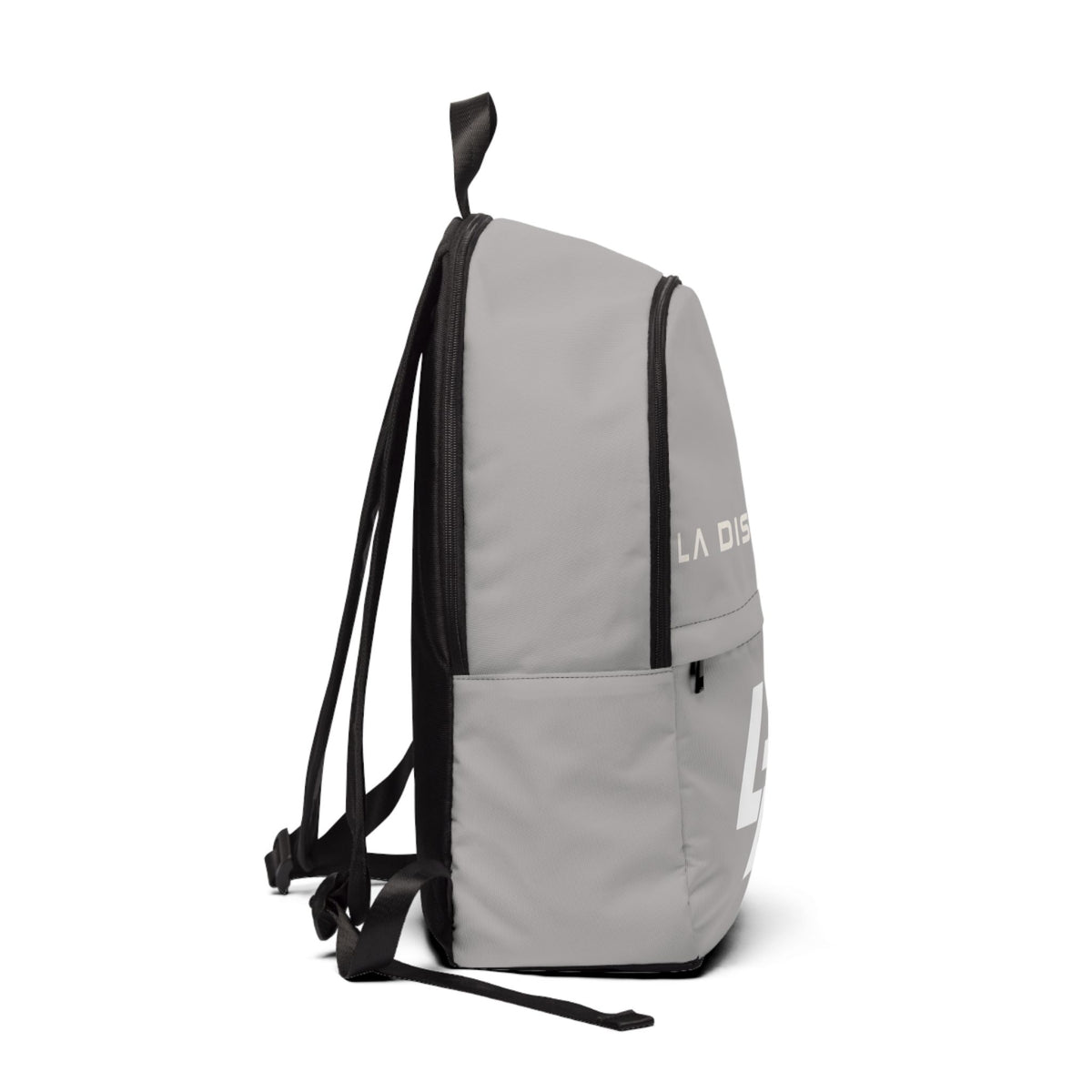 La Discipline Grey Backpack — LD Logo Everyday Backpack Printify