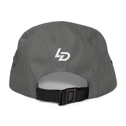 Embroidered 5-Panel Cap — "LA DISCIPLINE" Minimal Logo Printify