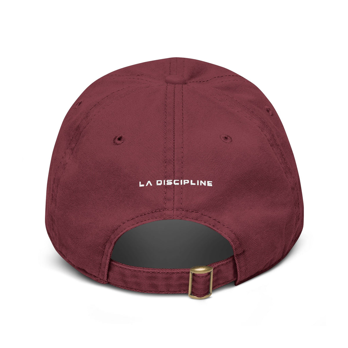 La Discipline Washed Baseball Cap – Minimal LD Logo Embroidered Hat Printify
