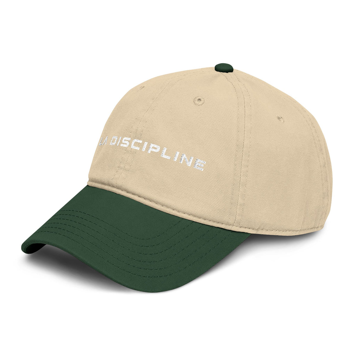 La Discipline Embroidered Baseball Cap — Washed Cotton Dad Hat Printify