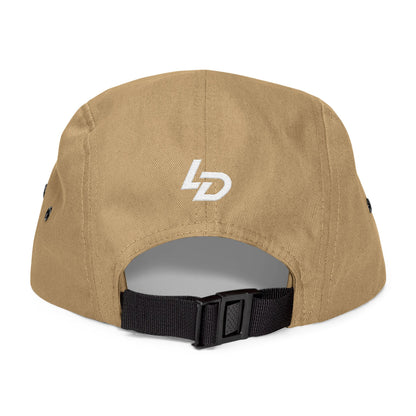 Embroidered 5-Panel Cap — "LA DISCIPLINE" Minimal Logo Printify