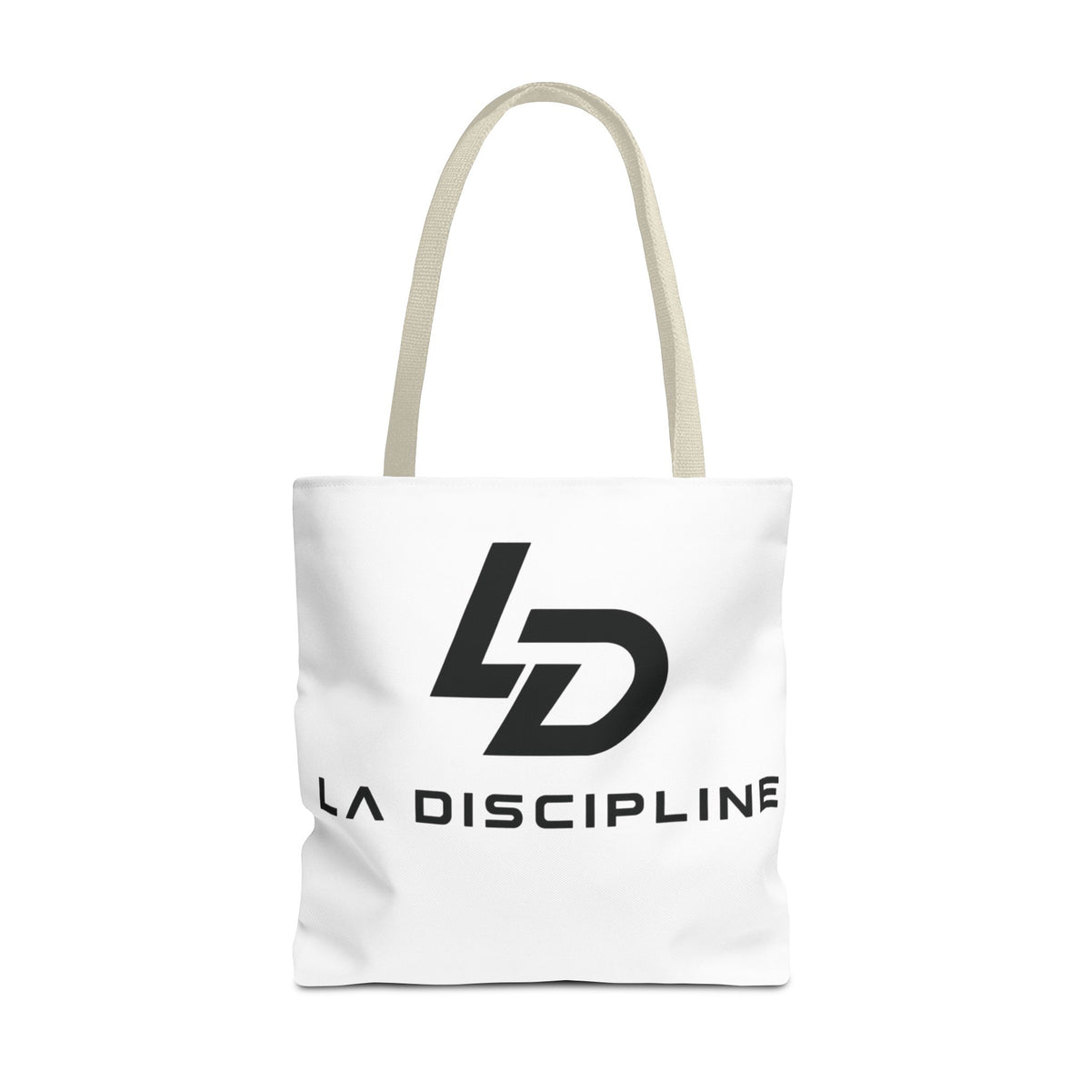 La Discipline Logo Tote Bag – Minimalist Gym &amp; Everyday Carry Printify