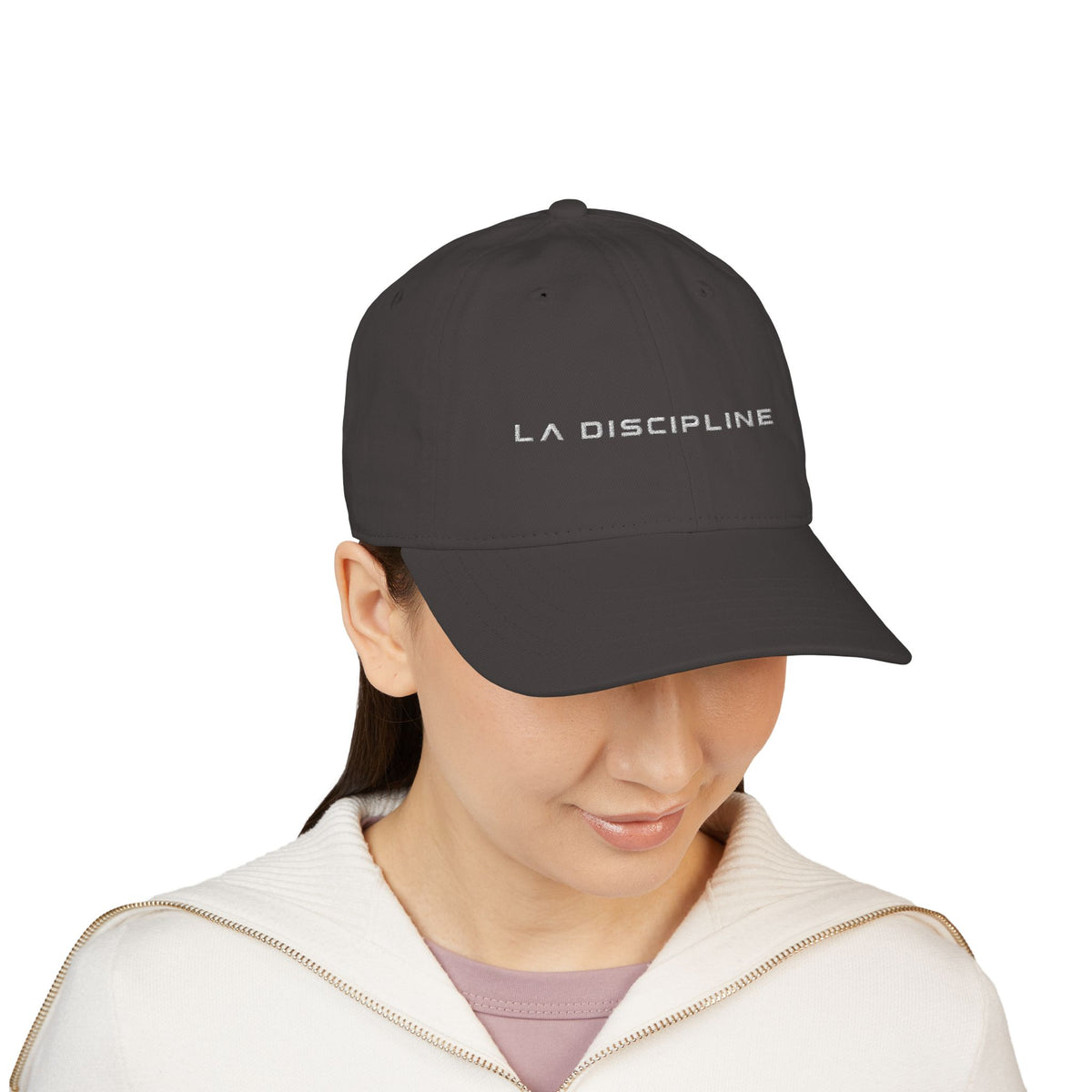 LA Dreamer Embroidered Baseball Cap – Organic Cotton, Minimal Logo Printify