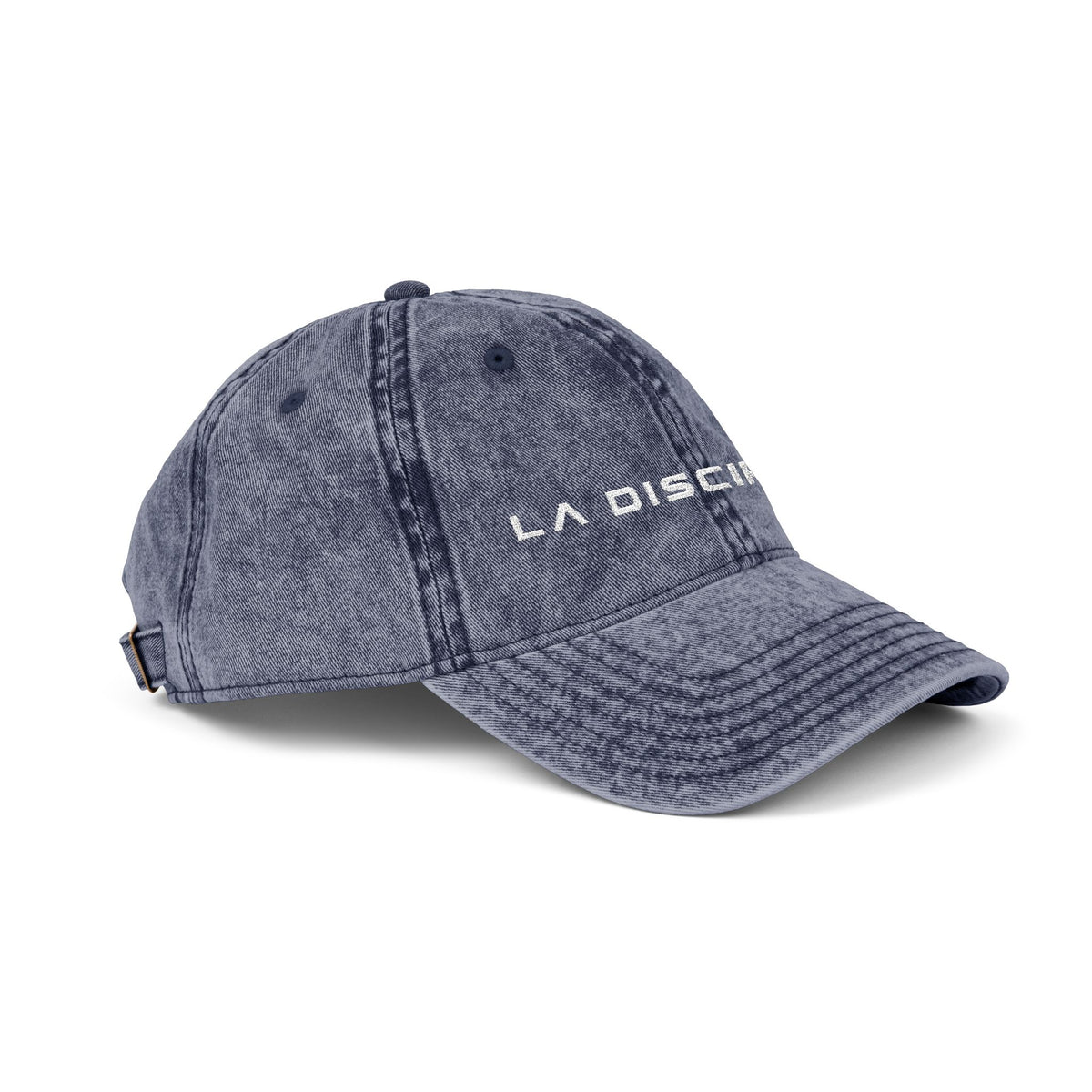 La Discipline Vintage Embroidered Cap — Washed Red Baseball Hat Printify