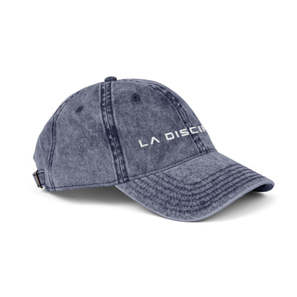 La Discipline Vintage Embroidered Cap — Washed Red Baseball Hat Printify