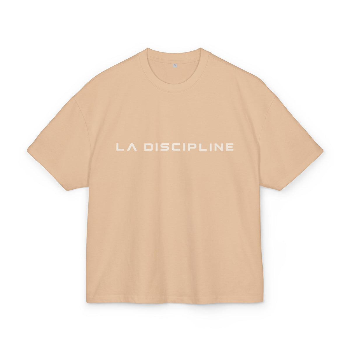 La Discipline Box Tee — Minimalist LD Logo Graphic T-Shirt Printify