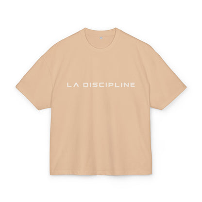 La Discipline Box Tee — Minimalist LD Logo Graphic T-Shirt Printify