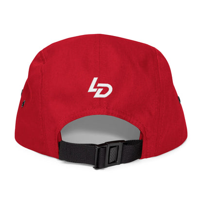 Embroidered 5-Panel Cap — "LA DISCIPLINE" Minimal Logo Printify