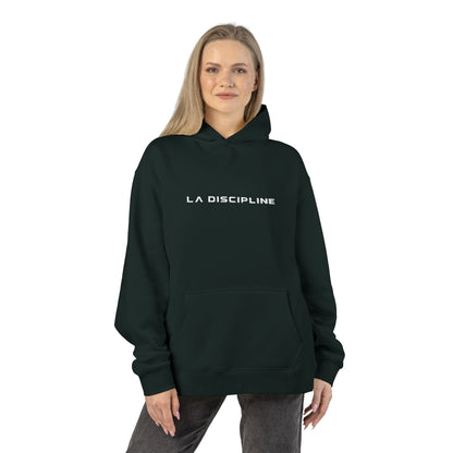 La Discipline Hoodie — Minimal Black Relaxed Streetwear Hoodie Printify