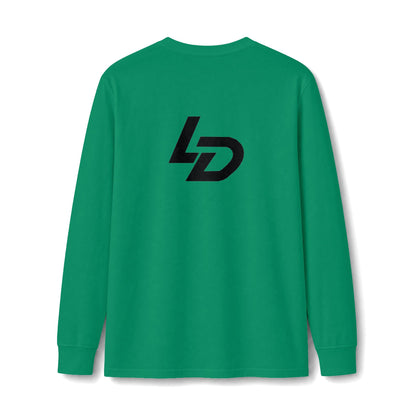 La Discipline Long Sleeve Tee — Minimal Logo Athletic Shirt Printify