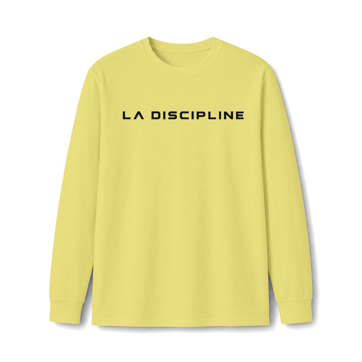 La Discipline Long Sleeve Tee — Minimal Logo Athletic Shirt Printify