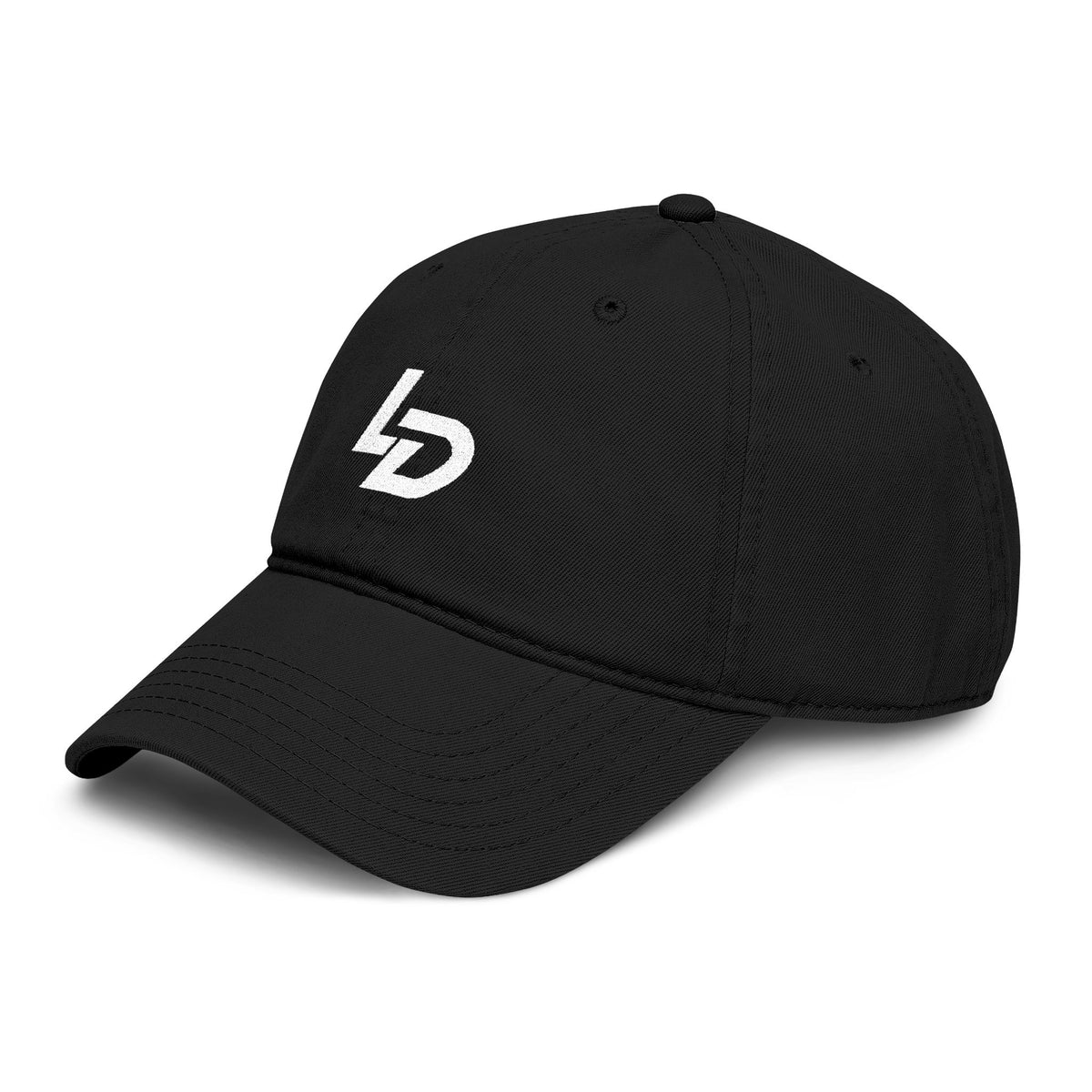 La Discipline Washed Baseball Cap – Minimal LD Logo Embroidered Hat Printify