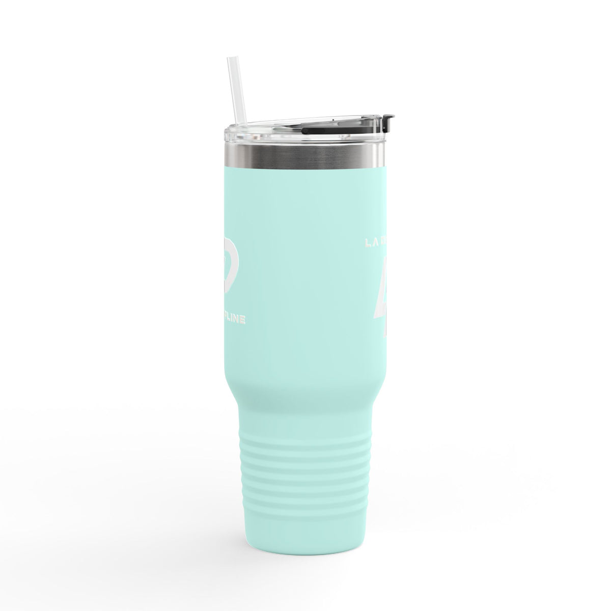 La Discipline 40oz Insulated Travel Mug — Large Stainless Steel Tumbler with Handle &amp; Straw Printify
