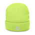Embroidered LD Ribbed Knit Beanie — Minimal Logo Winter Hat Printify