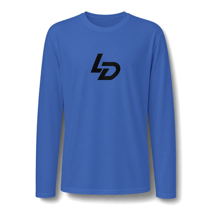 La Discipline Long Sleeve Tee — Minimal LD Logo Performance Shirt Printify