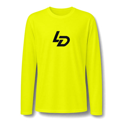 La Discipline Long Sleeve Tee — Minimal LD Logo Performance Shirt Printify