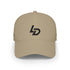 LD Logo Low-Profile Baseball Cap — Minimalist Red Hat with &