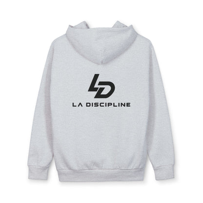 LA Discipline Logo Hoodie — Minimalist Athletic Pullover Printify